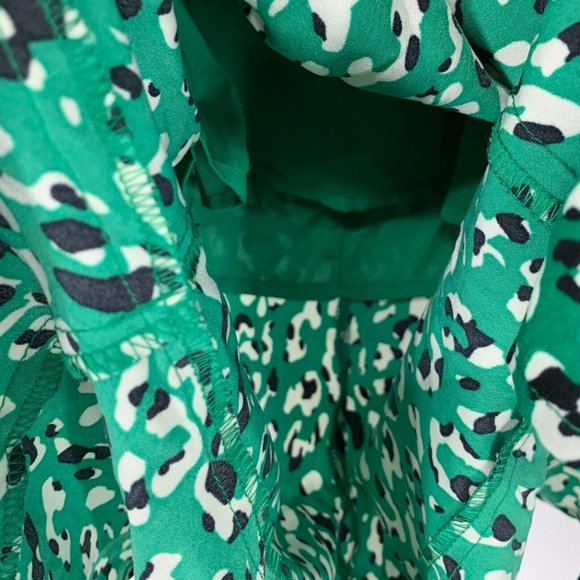 Honey Punch Dress Green Halter Neck Sleeveless Ruched - Picture 7 of 12